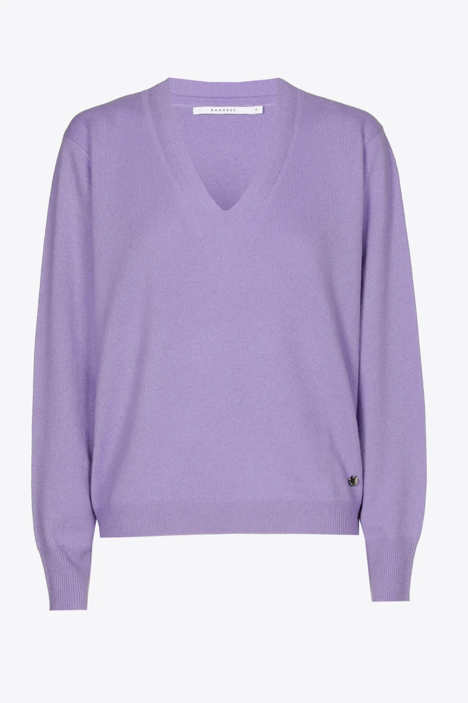 Kasjmieren pull met V-hals