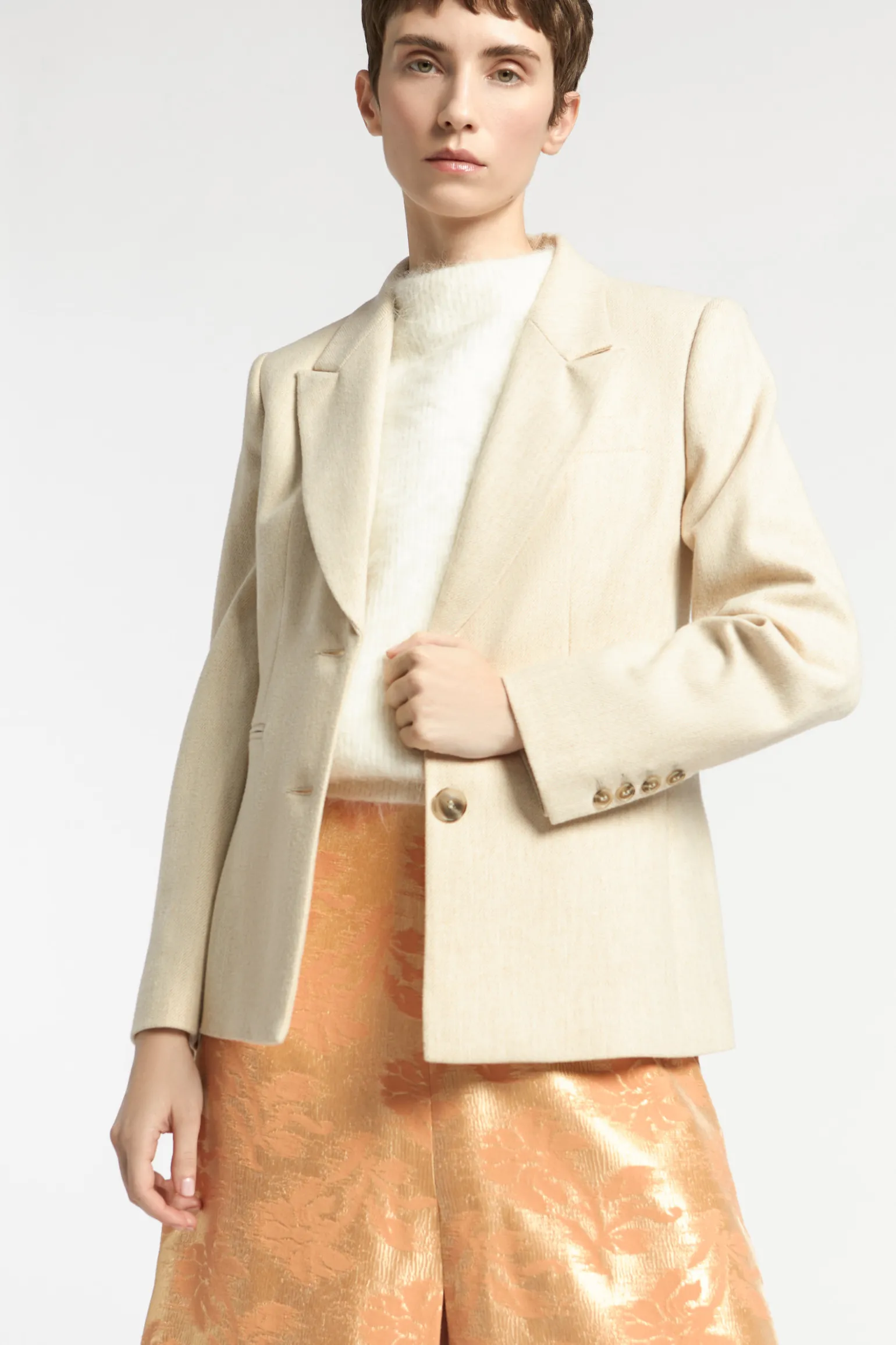 Klassieke blazer met reverskraag