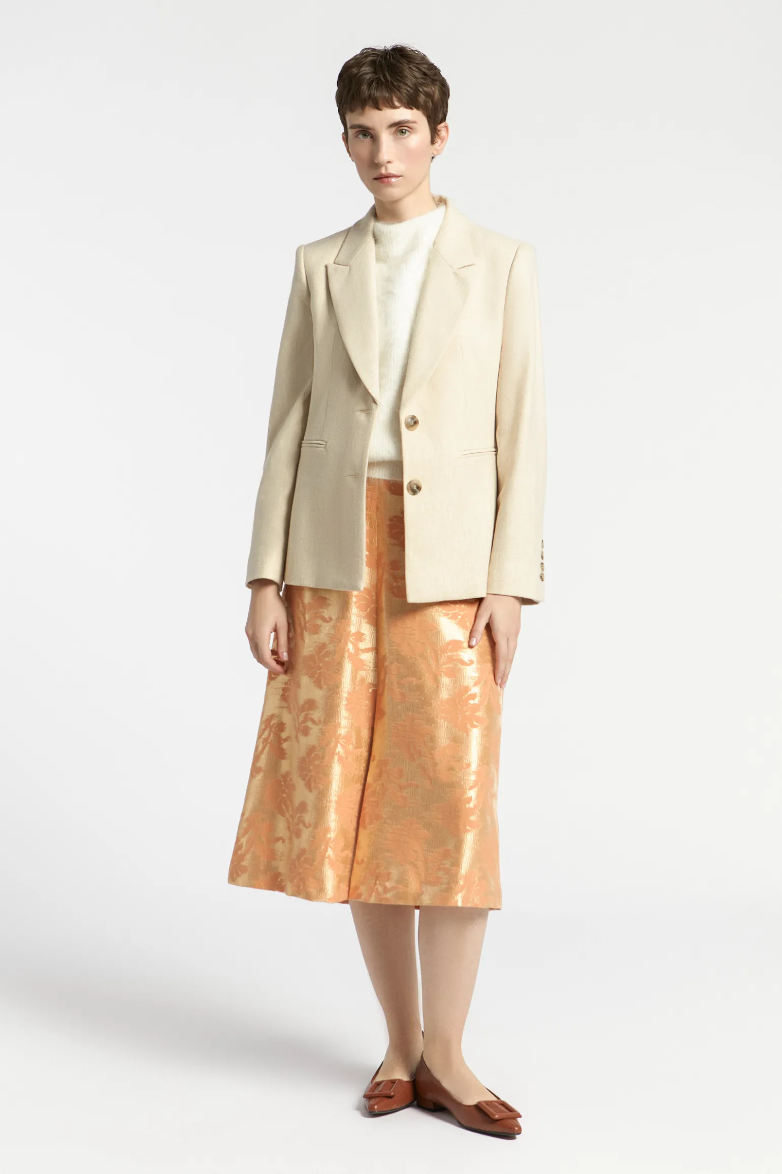 Klassieke blazer met reverskraag