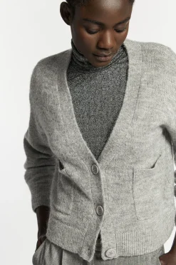 Korte gilet met V-hals