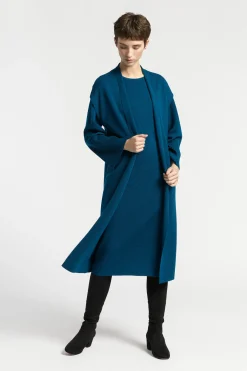Lange gebreide gilet