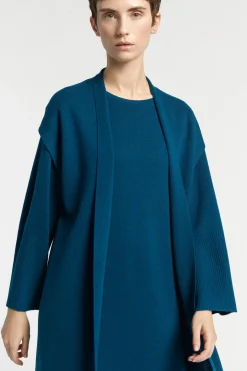 Lange gebreide gilet