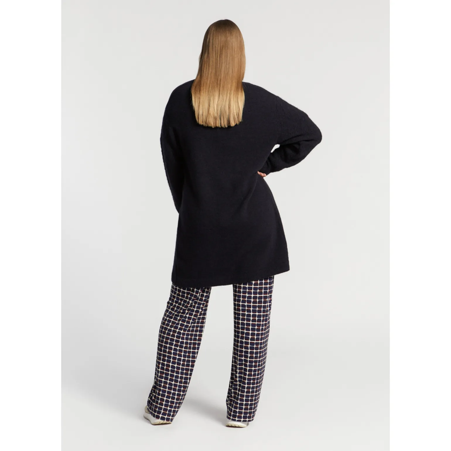 Lange gilet van alpacawol