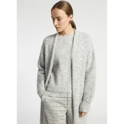 Lange gilet van alpacawol
