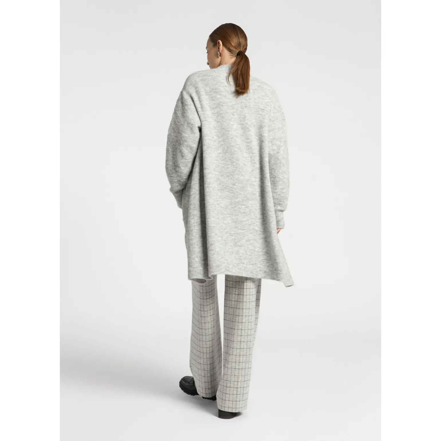 Lange gilet van alpacawol