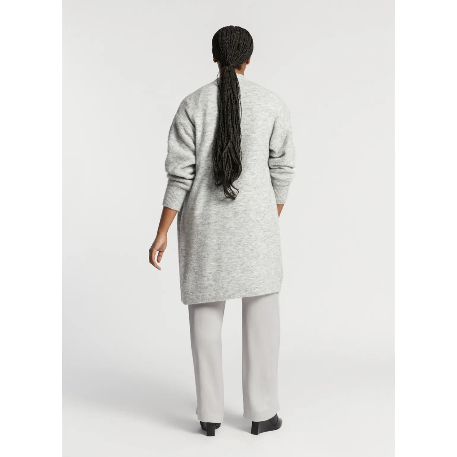 Lange gilet van alpacawol