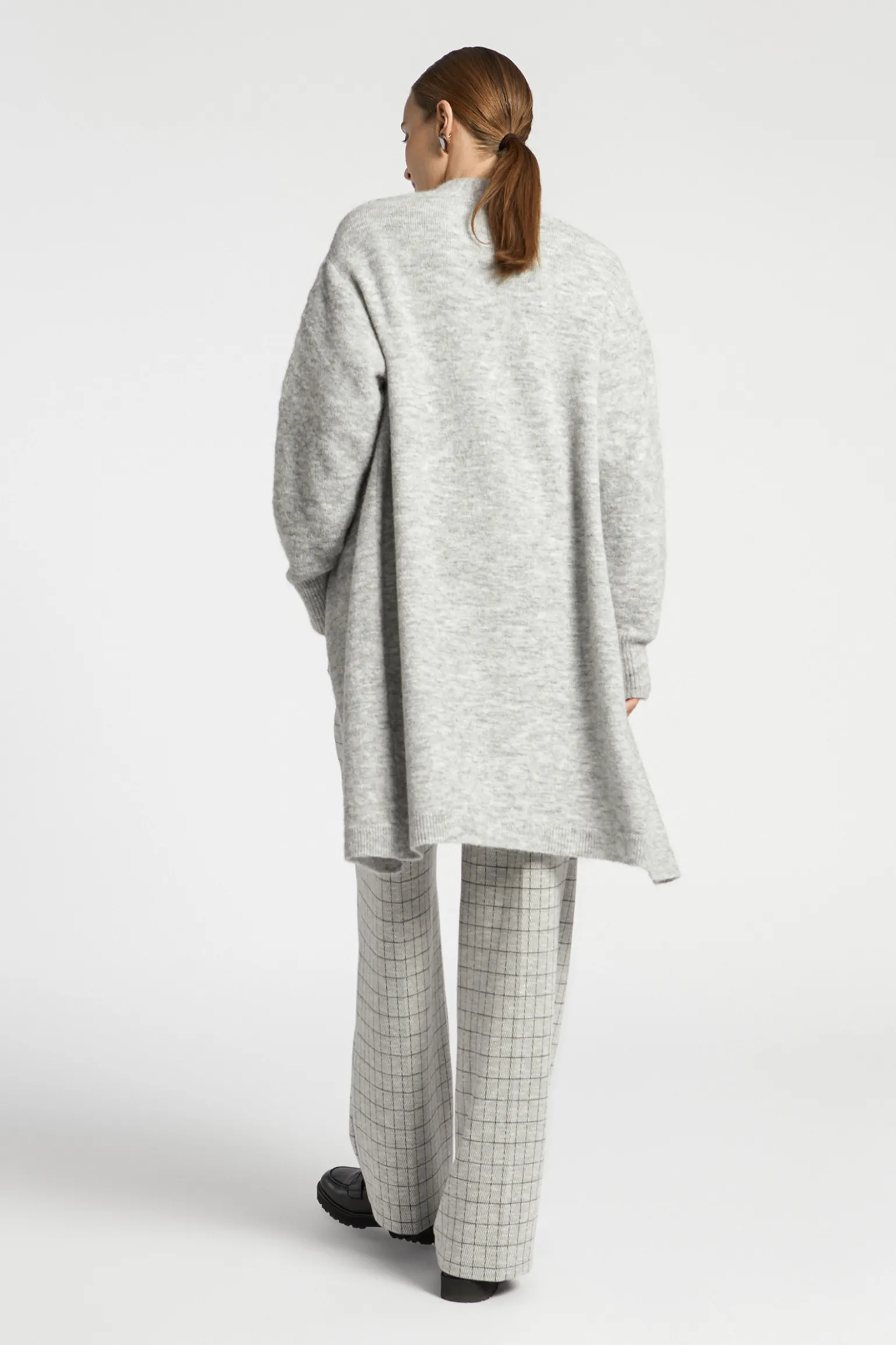 Lange gilet van alpacawol