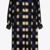 Lange jurk met blurred print