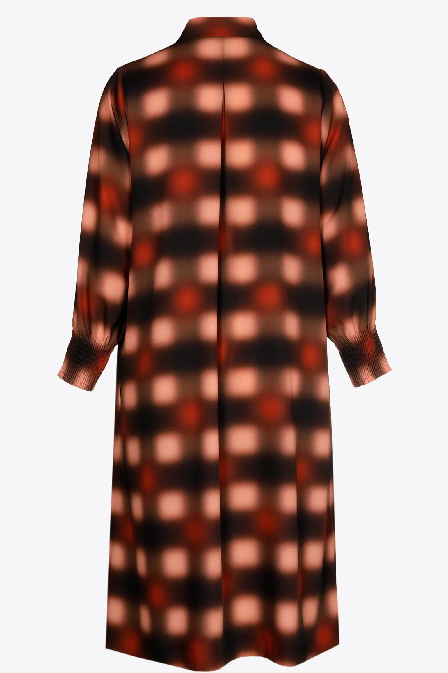 Lange jurk met blurred print