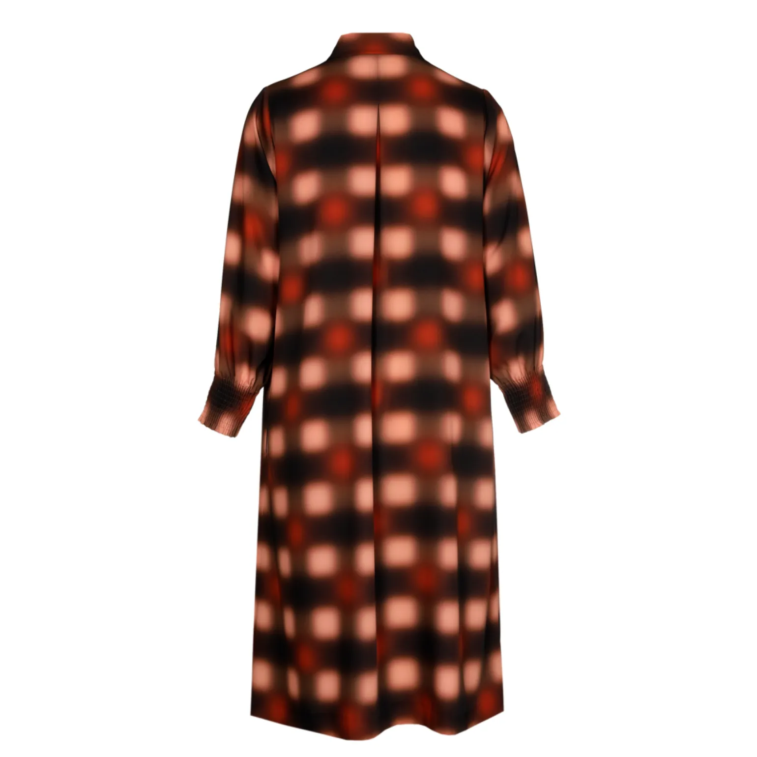 Lange jurk met blurred print