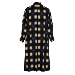 Lange jurk met blurred print