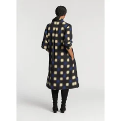Lange jurk met blurred print