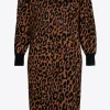 Lange jurk met luipaardprint