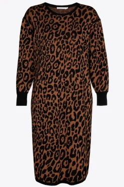 Lange jurk met luipaardprint