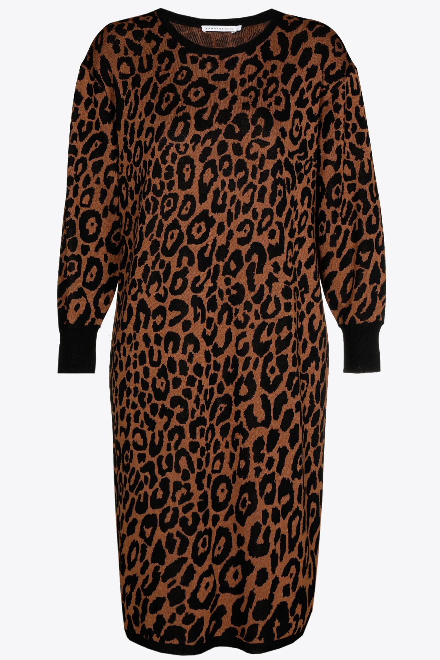 Lange jurk met luipaardprint