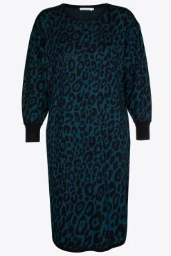 Lange jurk met luipaardprint