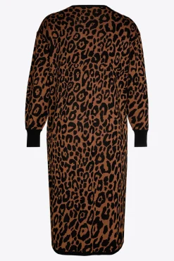 Lange jurk met luipaardprint