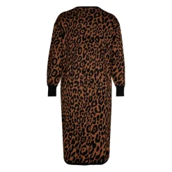 Lange jurk met luipaardprint