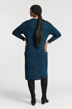 Lange jurk met luipaardprint