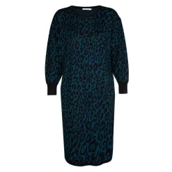 Lange jurk met luipaardprint