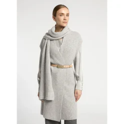 Lange mouwloze cardigan