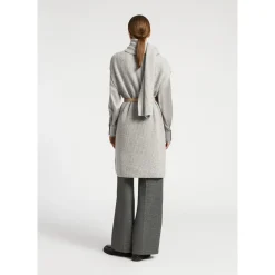 Lange mouwloze cardigan