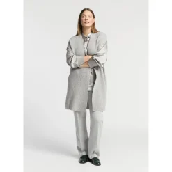 Lange mouwloze cardigan