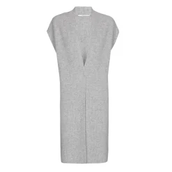 Lange mouwloze cardigan