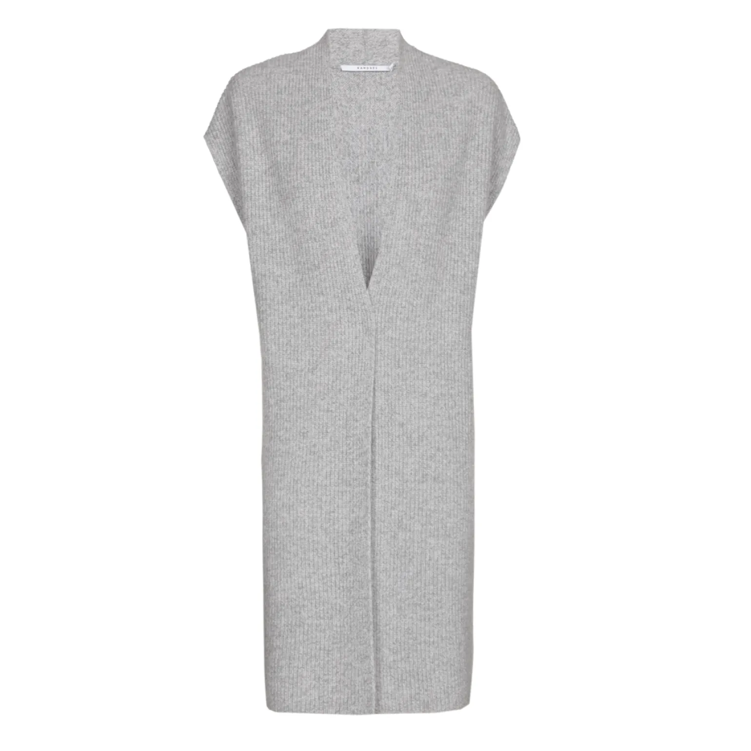 Lange mouwloze cardigan