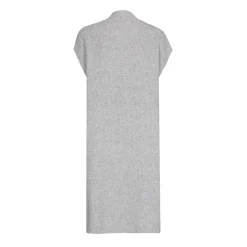Lange mouwloze cardigan