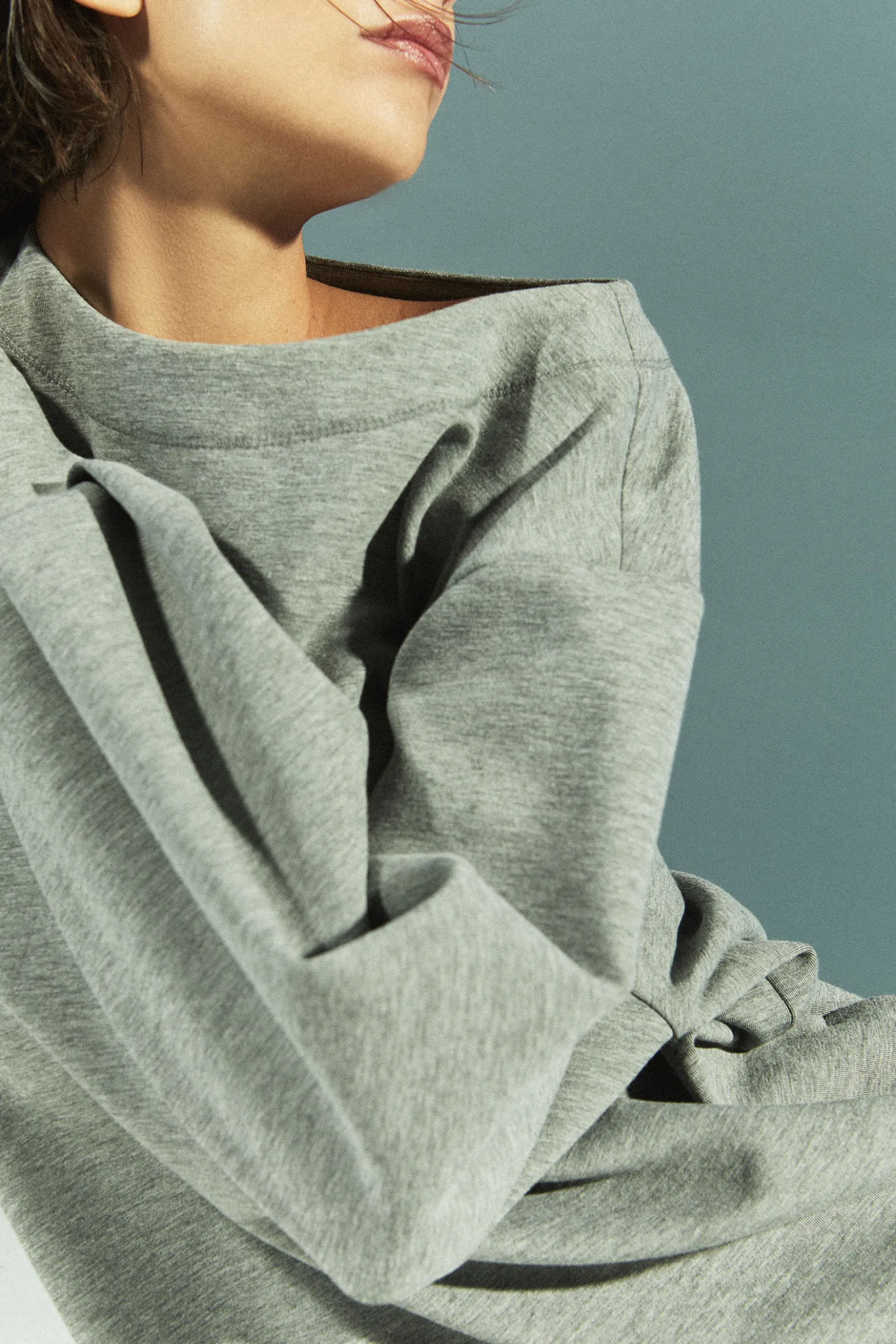 Lange scuba sweaterjurk