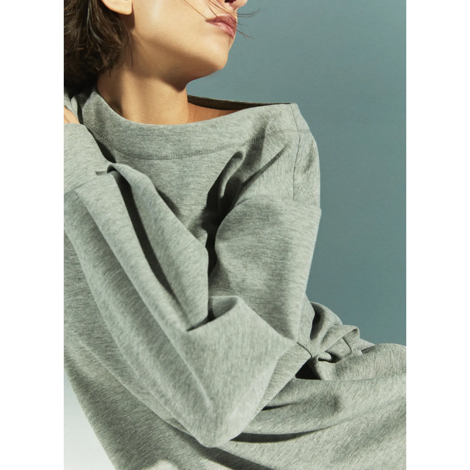 Lange scuba sweaterjurk