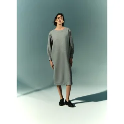 Lange scuba sweaterjurk