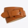 Lederen riem met afgeronde gesp