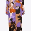 Middellange jurk met bloemenprint