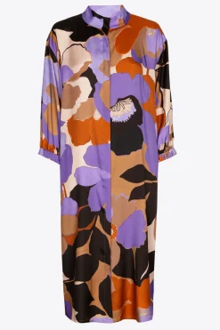 Middellange jurk met bloemenprint