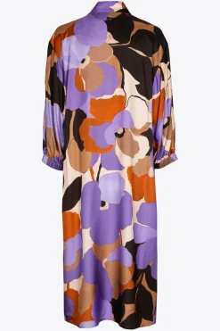 Middellange jurk met bloemenprint
