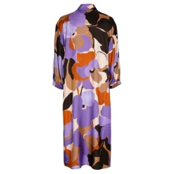 Middellange jurk met bloemenprint