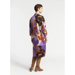 Middellange jurk met bloemenprint