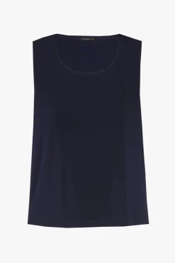 Navyblauw mouwloos topje
