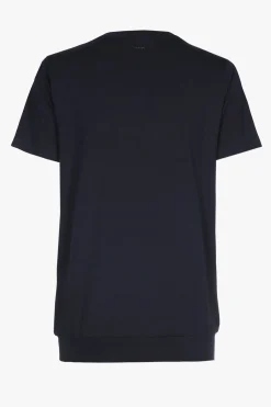 Navyblauw T-shirt met V-hals