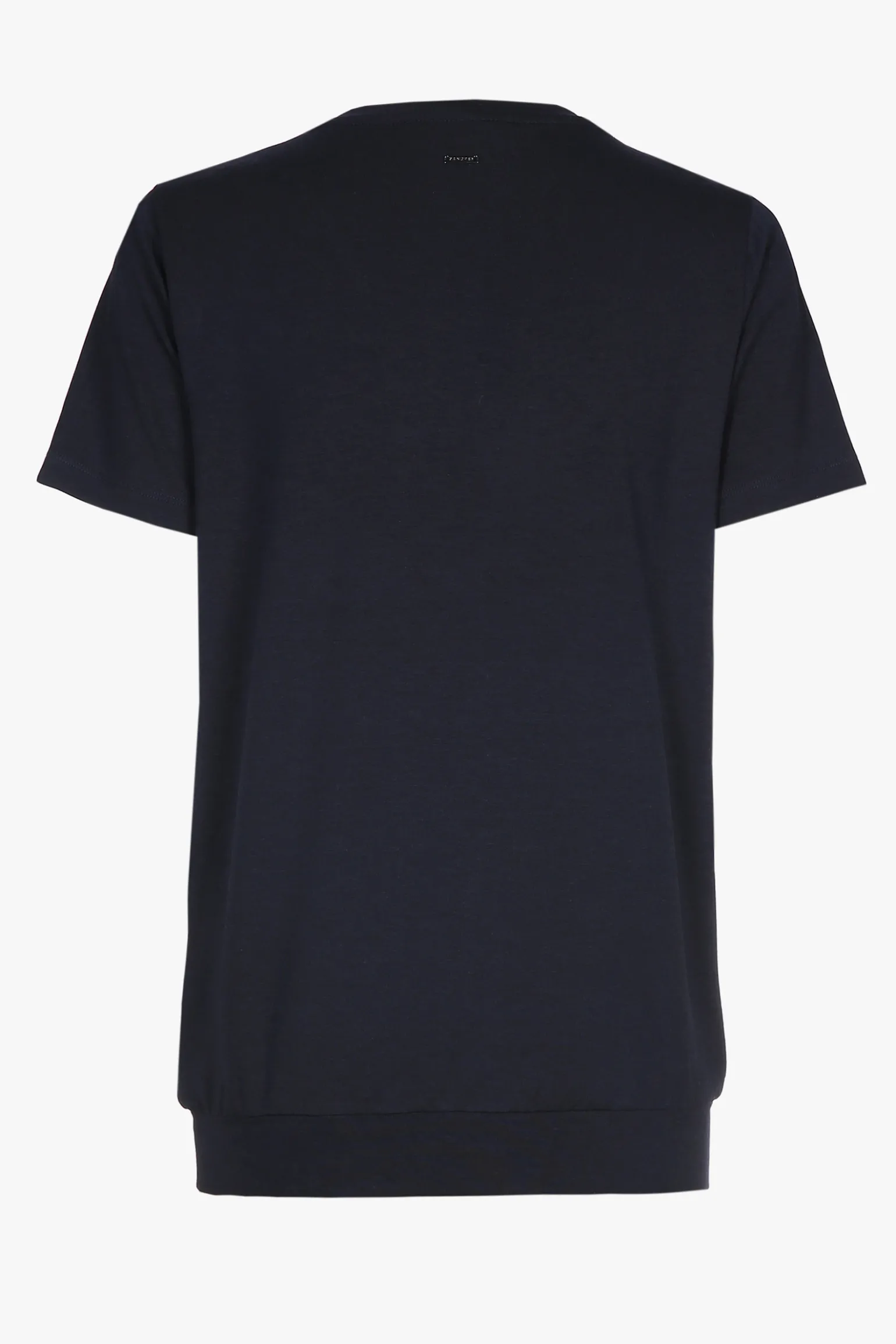 Navyblauw T-shirt met V-hals