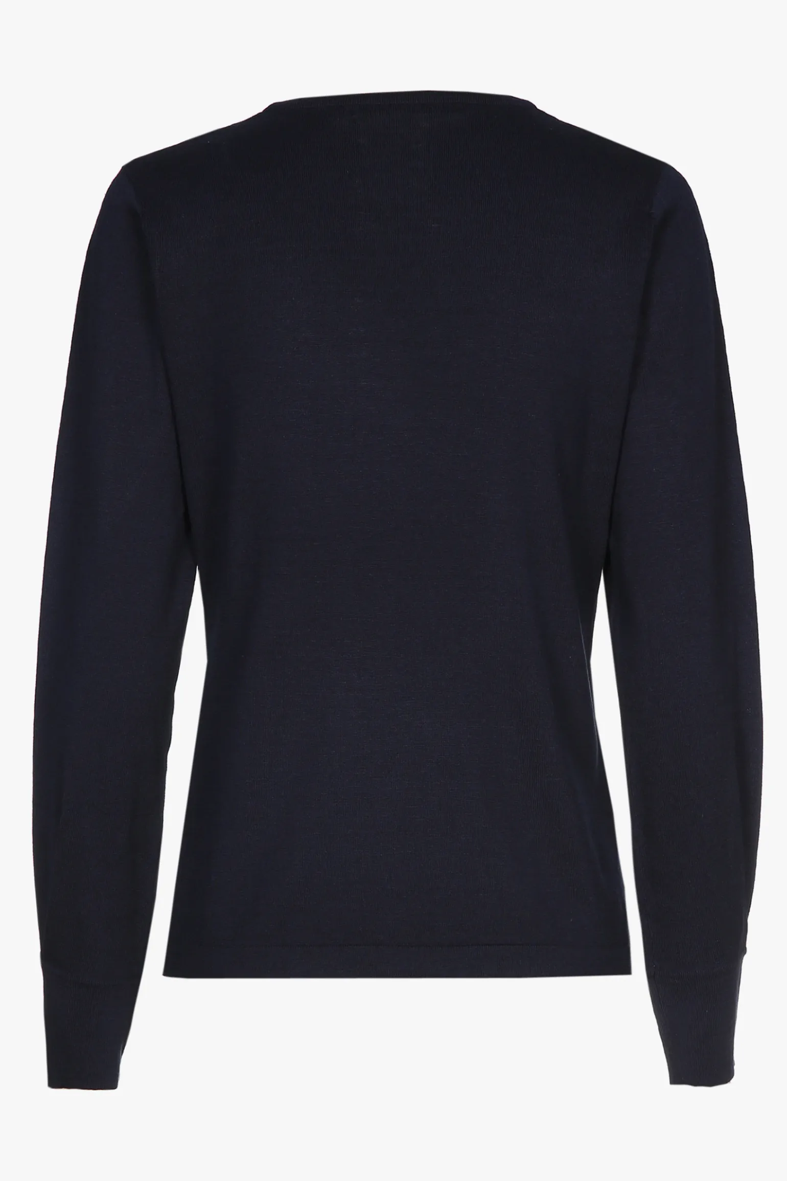 Navyblauw zijden truitje met lange mouwen