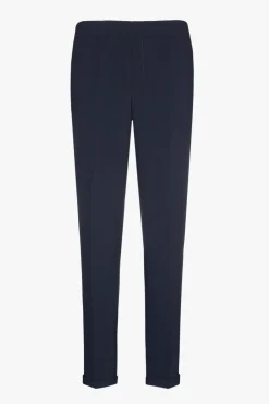 Navyblauwe geklede broek