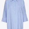 Oversized gestreept hemd