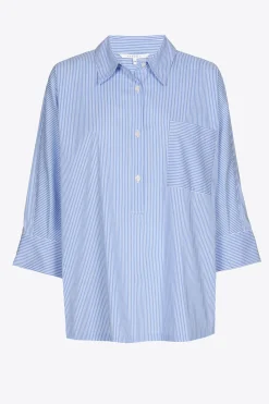 Oversized gestreept hemd