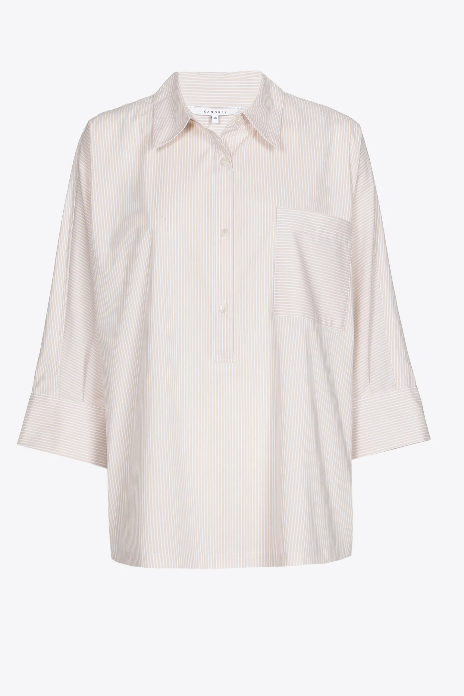 Oversized gestreept hemd