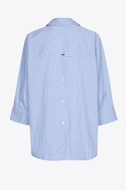 Oversized gestreept hemd