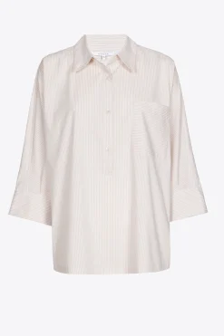 Oversized gestreept hemd