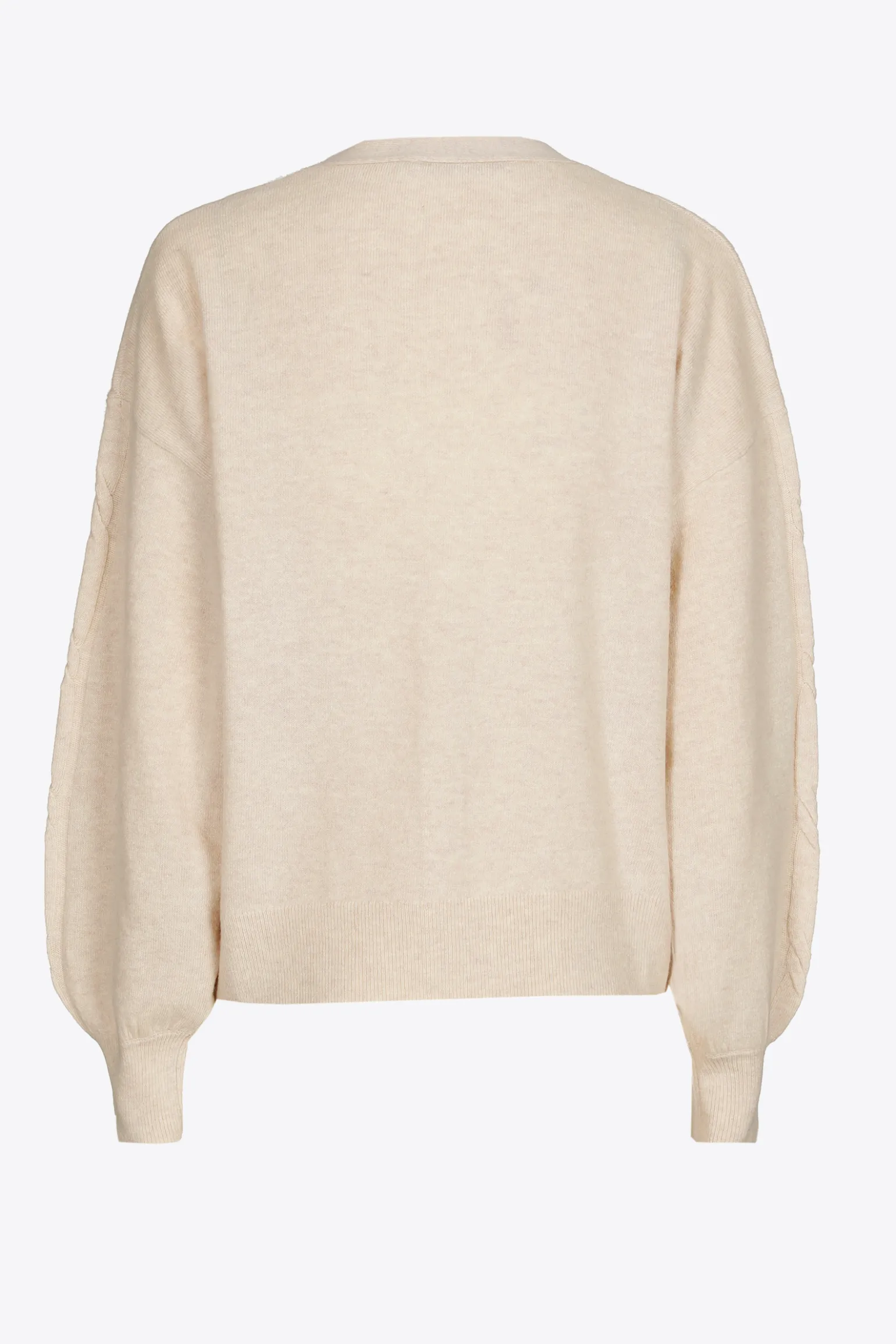 Oversized gilet met wol